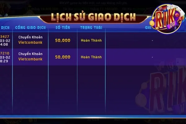 Cách rút tiền Rikvip về tài khoản ngân hàng